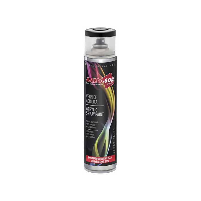 SPRAY VOPSEA AUTO NEGRU MAT RAL9005 600ML AMBRO