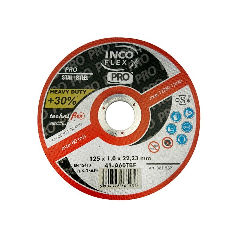 DISC POLIZARE MET PRO 125X6.5 INCO