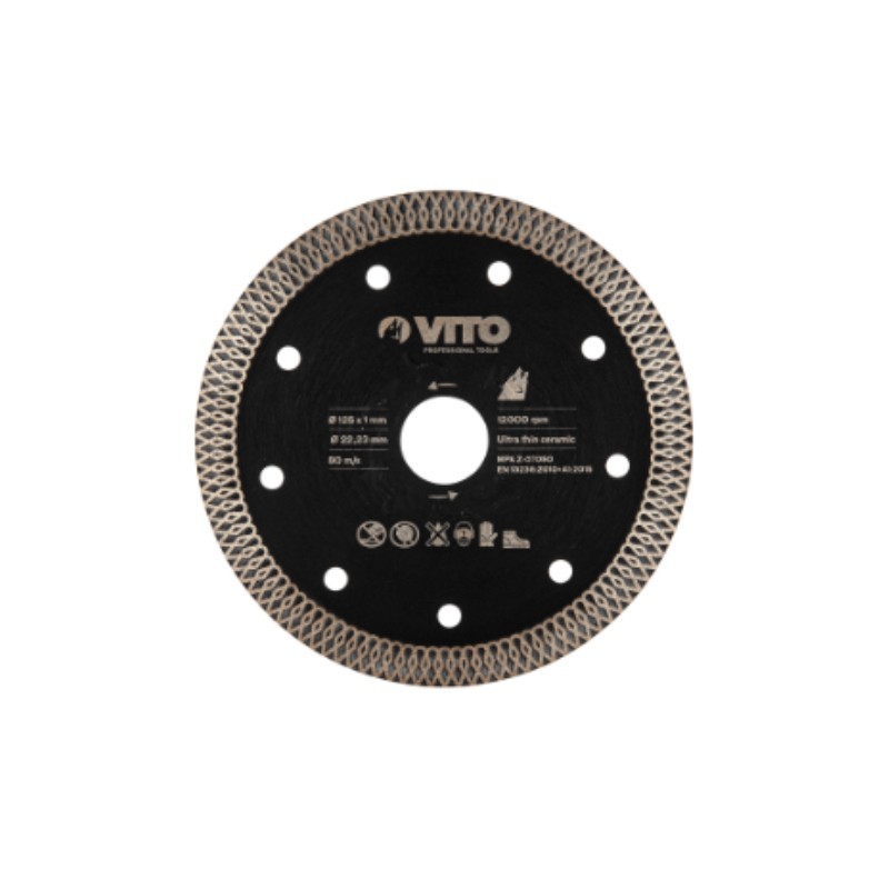 DISC DIAMANTAT CONTINUU CERAMIC 125MM VITO